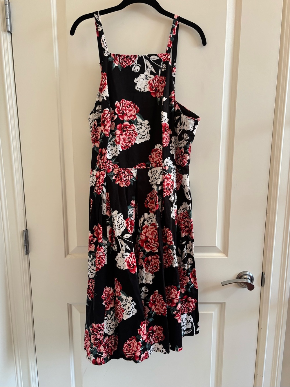 torrid Black Dress with Red & White Floral Print